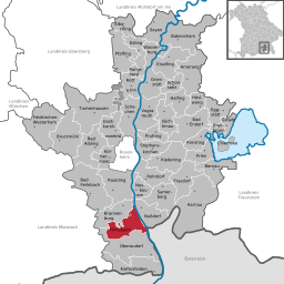 Läget för Flintsbach am Inn i Landkreis Rosenheim