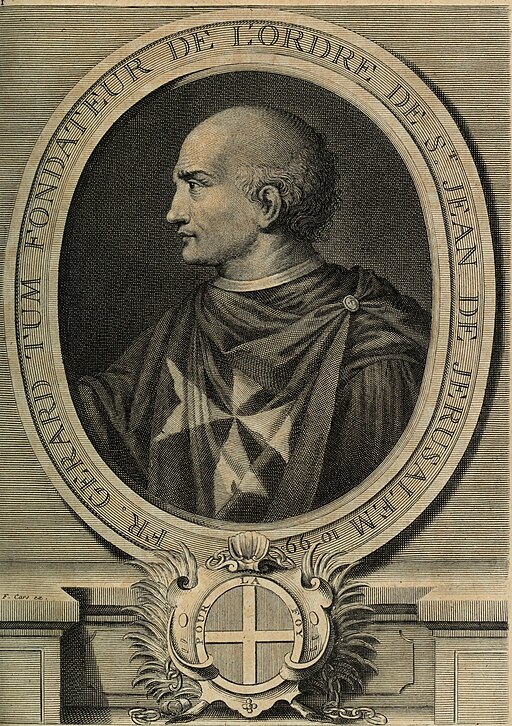 Gravure de Fra Gerard fondateur des Hospitaliers de Saint-Jean.jpg