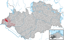 Läget för kommunen Gresse i Landkreis Ludwigslust-Parchim