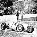 Hans Stuck vainqueur en 1934, à la courbe de Saint-Estève.