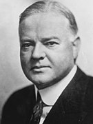 Voormalig Minister van Economische Zaken Herbert Hoover uit Californië Republikeinse Partij