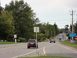 Highway 4 looking north towards Lambeth from the Highway 402 interchange