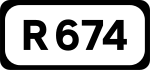 R674 road shield}}