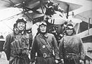 טייסים של חיל האוויר המלכותי היפני, בעת התקרית, לאחר הנצחון ההיסטורי הראשון שנרשם לזכות החייל.