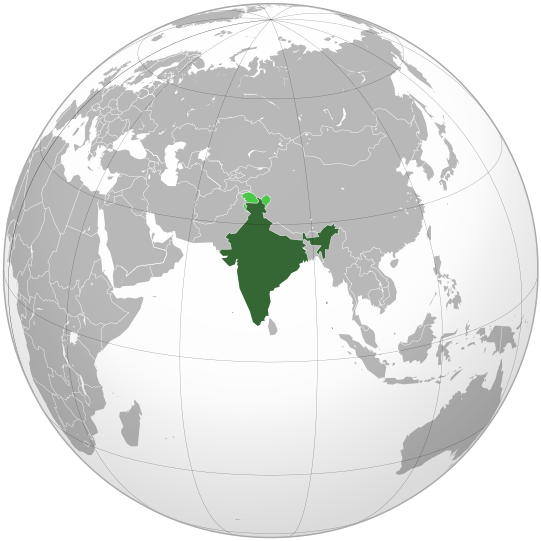 Ficheiro:India (orthographic projection).svg