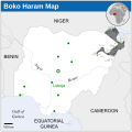 Territoires contrôlés par Boko Haram en février 2015