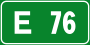 Italian traffic signs - strada europea 76.svg