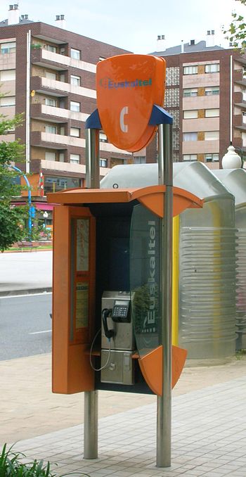 Description: Euskaltel phone booth