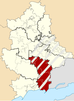 Distret de Kal'mius'ke - Localizazion