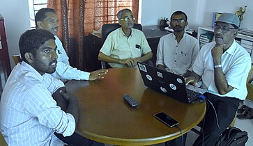 Karavali Wikimedians to home at Mangalore - at A.V.Navada Home