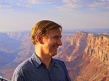 Keith McCune at the Grand Canyon in 2006, portrait by Adam McCune.