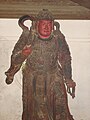 Lacquered wood statue of a Guardian King of Buddhism, Tây Phương Temple, Hanoi.