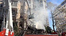 A destroyed house in Kyiv Kyiv after Russian drone attack, 2022-10-17 (13).jpg