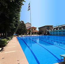 La piscina di 50 metri della Canottieri Milano