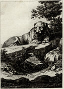 Le lion de Kéa (1826) sous un autre angle.