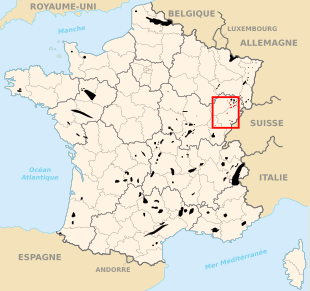 Carte des départements français.