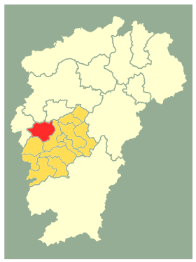 Localisation de Ānfú Xiàn
