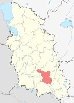 Location of Novosokoļņiku rajons