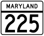 Maryland Route 225 marker