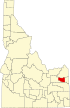 Map of Idaho highlighting Madison County.svg