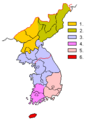 Područja nastanjena Korejcima