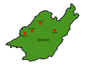 Localisation de District de Sebauh