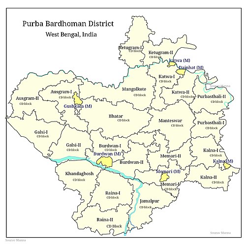 Map of purba bardhaman district Map of purba bardhaman district.jpg