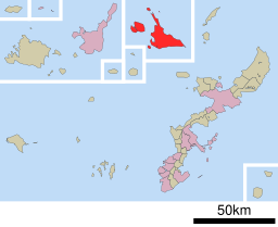 Miyakojimas läge i Okinawa prefektur