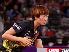 Mondial Ping - Женщины, одиночный разряд - Четвертьфинал - Ding Ning-Ri Myong Sun - 17.jpg