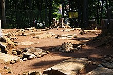 Vue d'une partie de la nécropole mérovingienne