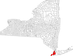 Location in the state of New York