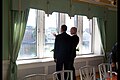 Obama Ruotsin pääministeri Fredrik Reinfeldtin kanssa Rosenbadin talossa Tukholman keskustassa vuonna 2013.