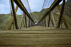 The Ojuela Bridge, low angle