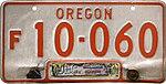 Орегон 1965 номерной знак Farm Truck.jpg