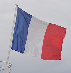 The french flag of the former Meteorological f...