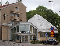 Pingstkyrkan vid Centralplan.