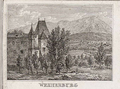 Die Weiherburg um 1840