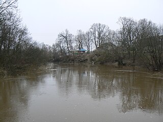 The river Minija at Priekule town