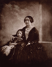 Queen Victoria, with her eldest daughter Queen Victoria the Princess Royal Victoria c1844-5.png