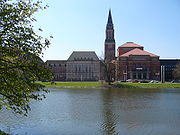 Blick auf das Kieler Rathaus