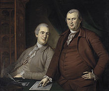 Gouverneur Morris (left) and Robert Morris (right), portrait by Charles Willson Peale, 1783 RobertAndGouverneurMorris.jpg