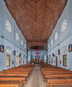 Vue intérieure de la cathédrale Sainte-Marie de Badulla (Sri Lanka). (définition réelle 4 316 × 5 179)