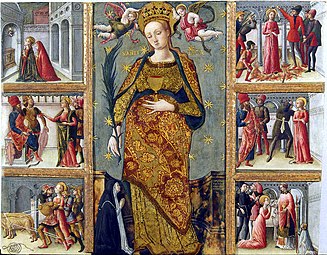 « Épisodes de la vie de sainte Lucie » Quirizio da Murano Pinacoteca, Rovigo