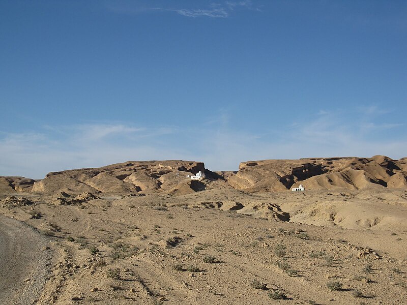 Sidi Bouhlel, Tunisia Desert canyon area. Filming location from Raiders of the Lost Ark