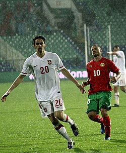 Subotich and bozhinov (Bulgaria-Serbia 0-1). 
 jpg