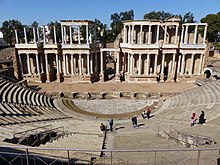 The Roman Theatre in Merida Teatro de Merida, Espana, 2017 18.jpg