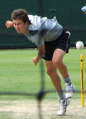 Trent Boult at a training session at the Adela...
