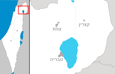 Kortpositioner Israel øvre Galilæa