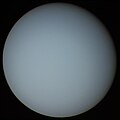 Image 56Uranus as imaged by Voyager 2 (1986) (from Space exploration)