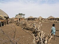 Village peul aux environs de Ndioum (nord du Sénégal)